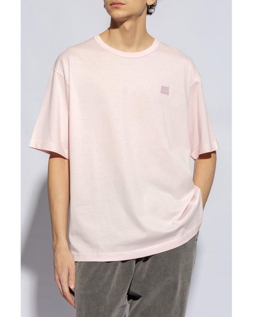 Camiseta Acne de hombre de color Pink
