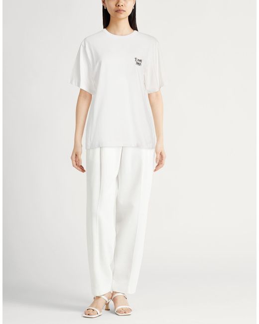 Alysi White T-Shirt Cotton