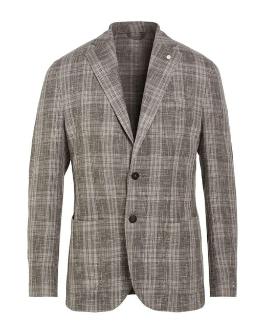 Luigi Bianchi Gray Blazer for men
