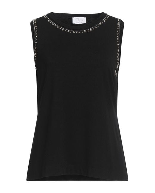 Clips More Black Top Viscose, Elastane