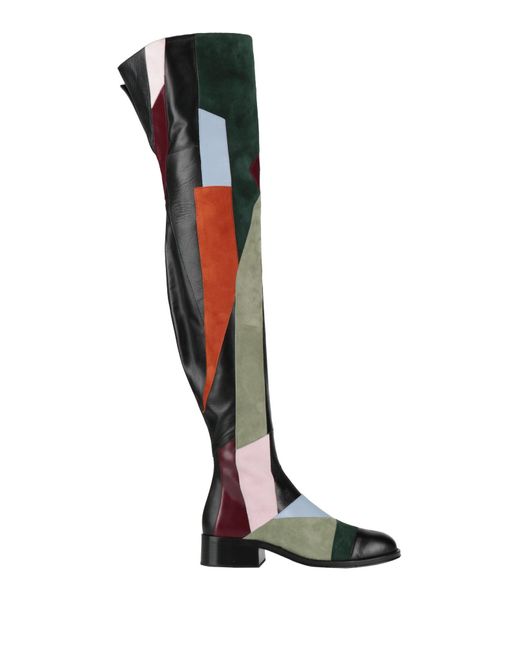 Rochas White Boot Leather