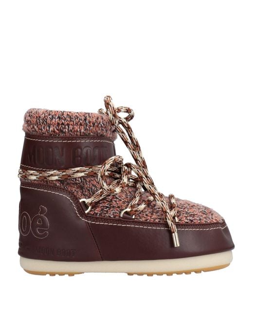 CHLOÉ x MOON BOOT Brown Stiefelette