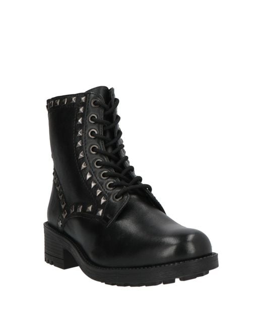 CafeNoir Black Ankle Boots