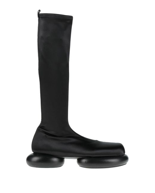 Jil Sander Black Boot Textile Fibers