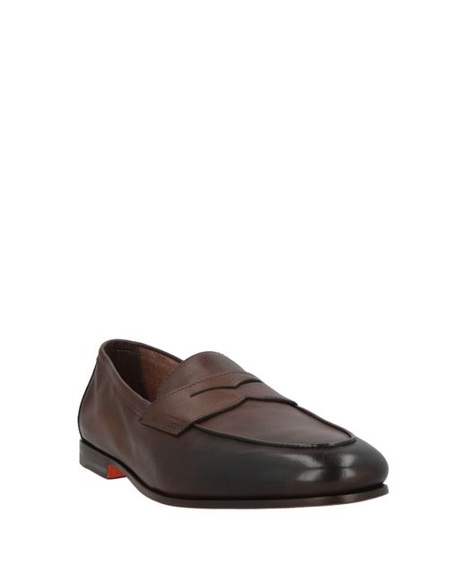 Santoni Brown Loafer for men