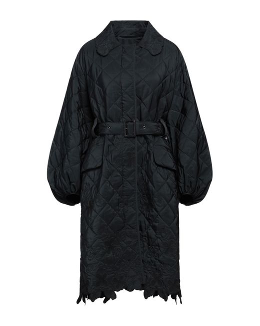 CECILIE BAHNSEN Black Coat Polyester, Recycled Polyester, Cotton