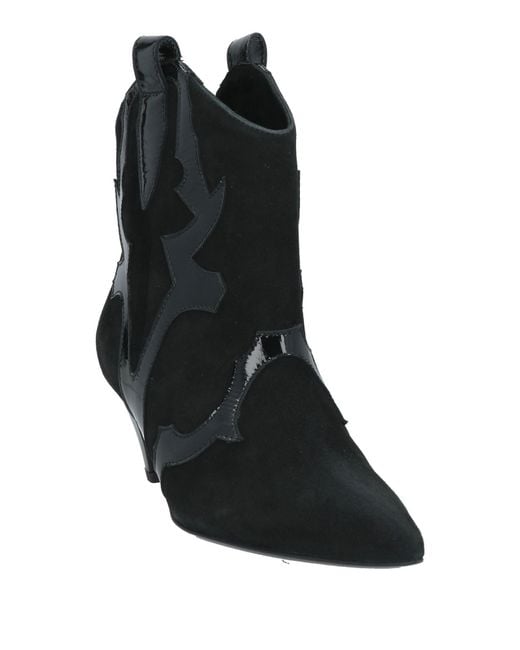 Marc Ellis Black Ankle Boots Leather