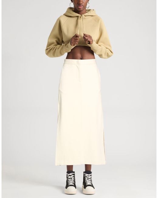 MEIMEIJ Natural Midi Skirt Viscose, Polyamide, Elastane, Polyester