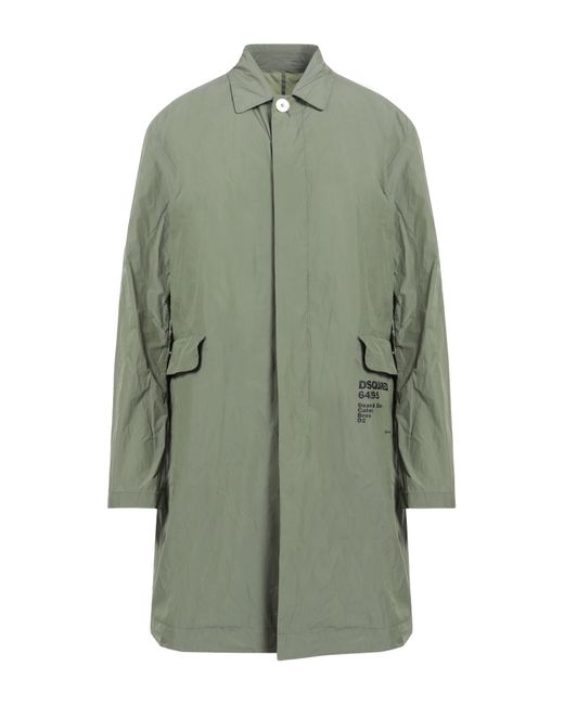 DSquared² Green Overcoat & Trench Coat for men