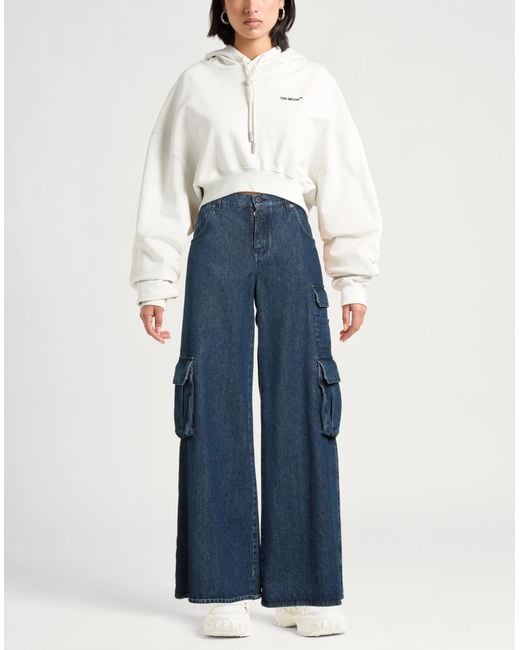 Off-White c/o Virgil Abloh Blue Jeans Cotton