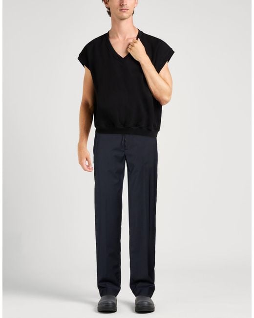 Sandro Blue Midnight Pants Wool, Polyester, Elastane for men