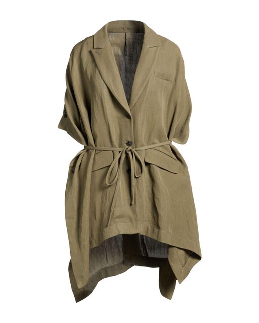 Masnada Green Overcoat & Trench Coat