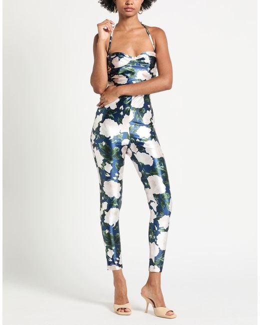 Blugirl Blumarine Blue Jumpsuit Polyester, Elastane