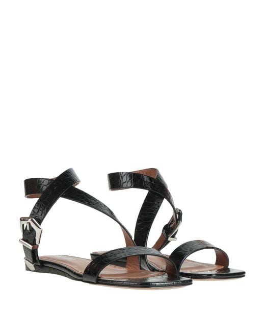 Paris Texas Black Sandals Leather
