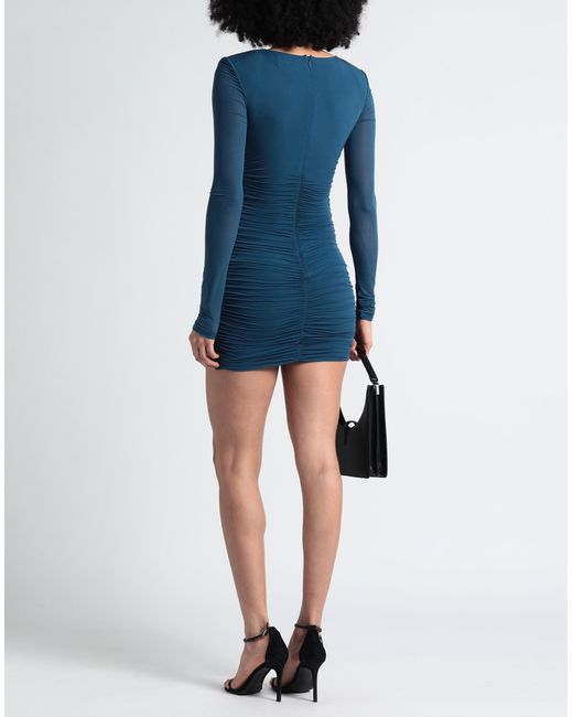 Saint Laurent Blue Mini Dress