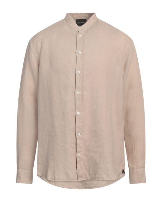 Emporio Armani Natural Shirt Linen for men