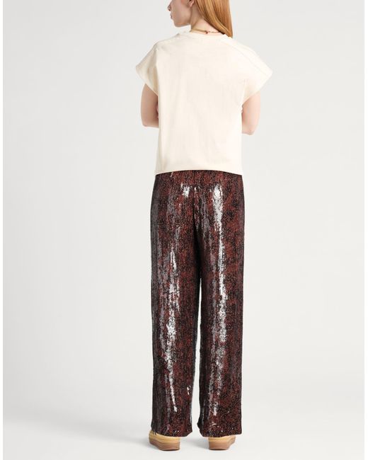 Dries Van Noten Brown Pants Viscose