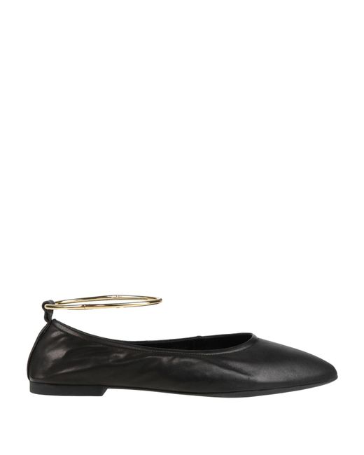 Jeffrey Campbell Black Ballet Flats