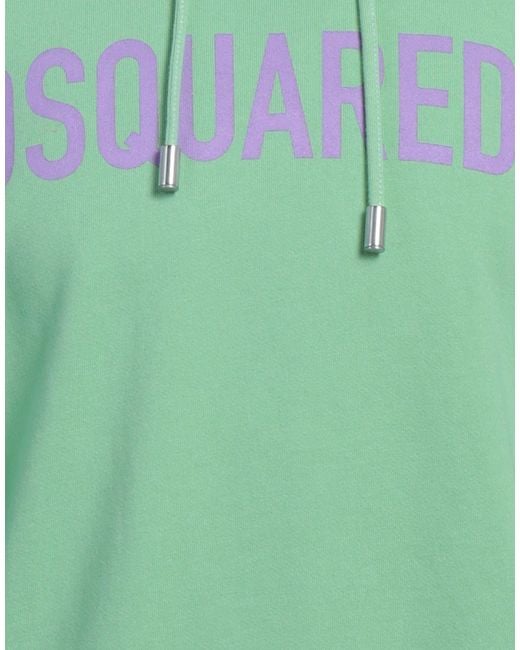 DSquared² Green Sweatshirt Cotton, Elastane for men