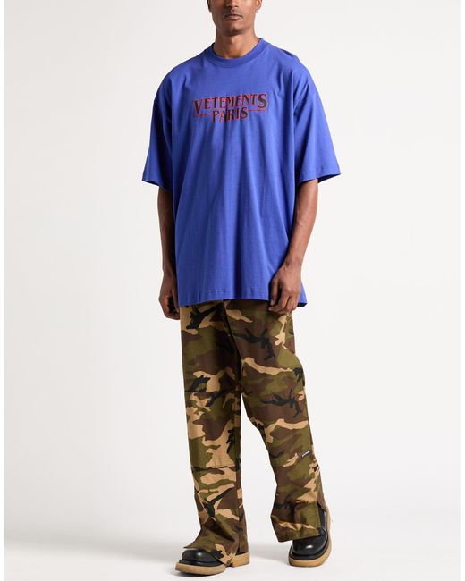 Vetements T-shirts in Blue für Herren