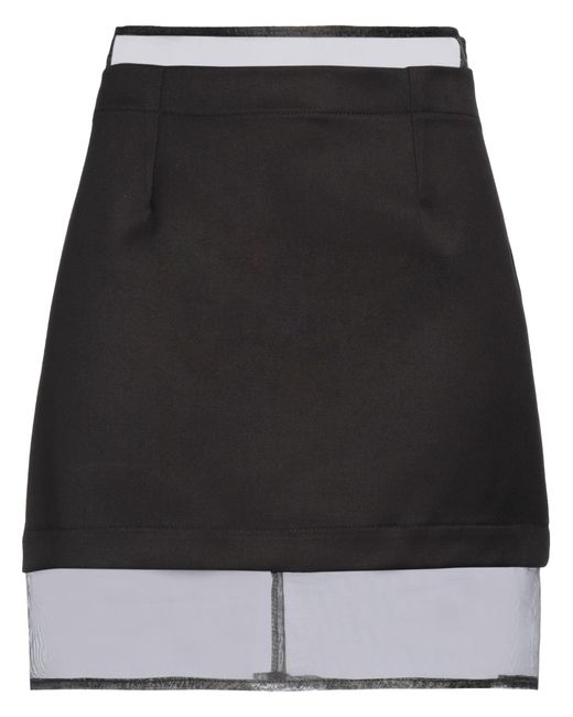 Imperial Black Mini Skirt Polyester, Viscose, Elastane