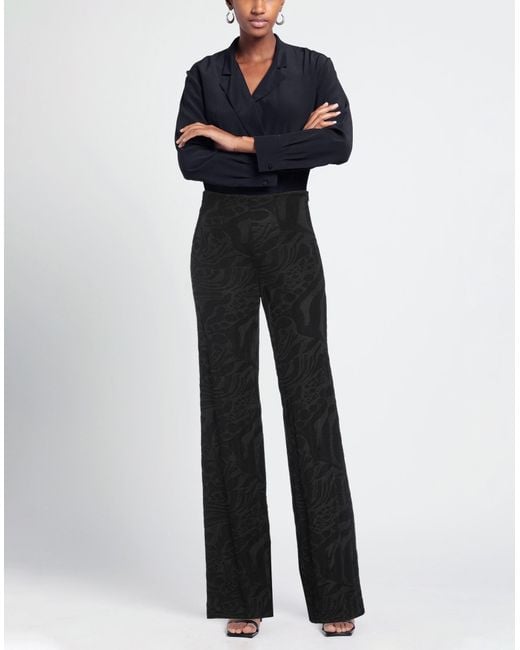 Fuzzi Black Pants Virgin Wool, Viscose