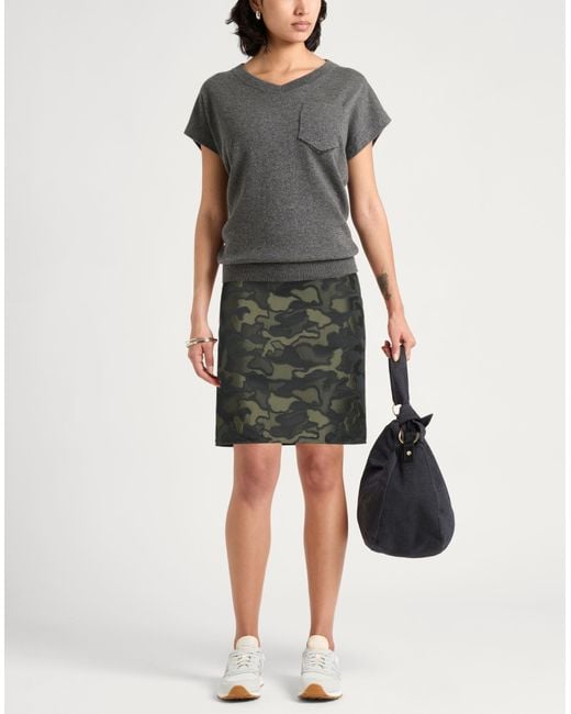 Aspesi Gray Mini Skirt