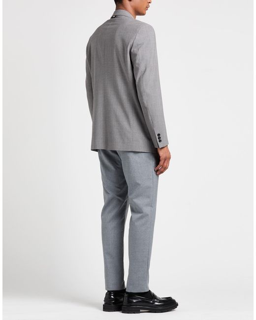 MSGM Gray Blazer Virgin Wool, Elastane for men