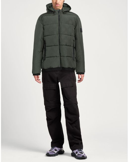 EA7 Green Puffer for men