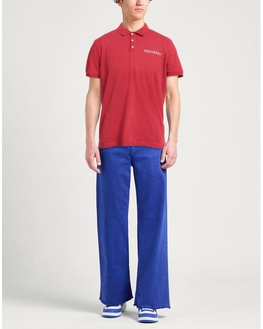 Polo di DSquared² in Red da Uomo