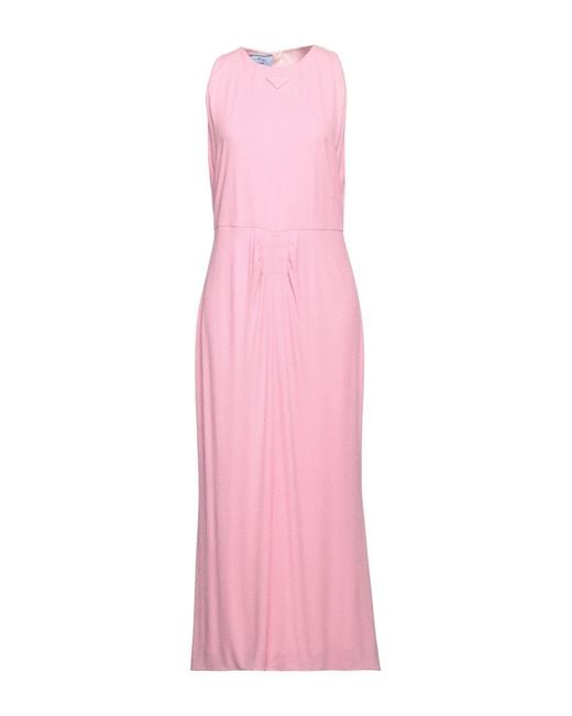Robe longue Prada en coloris Pink