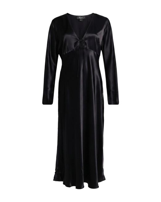 Rails Black Midi Dress
