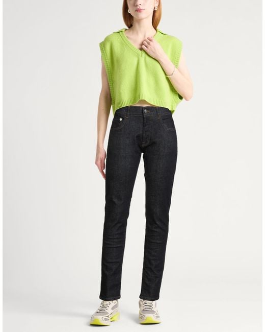 Iceberg Black Jeans Cotton, Polyester, Elastane