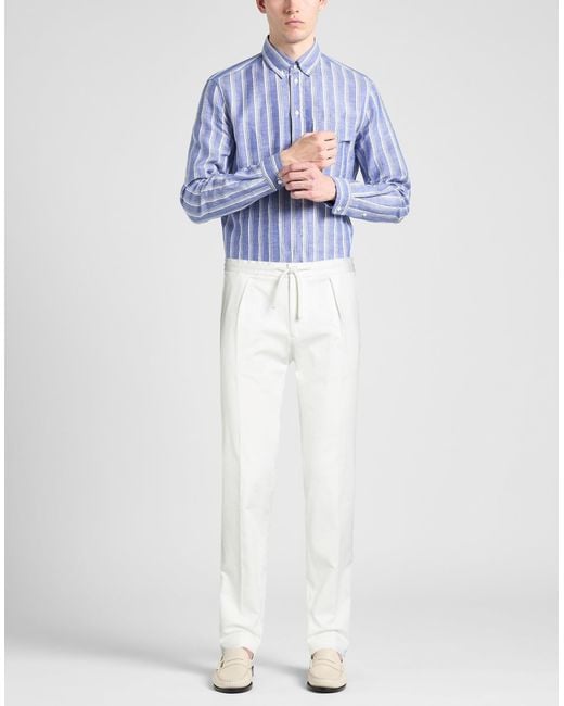 Incotex White Trouser for men