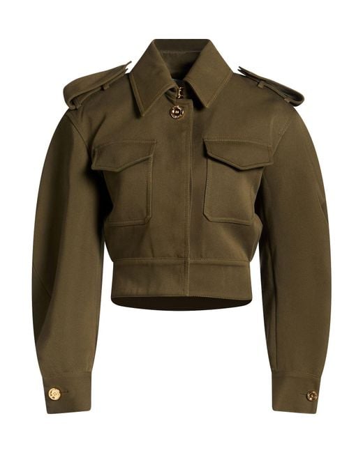 Givenchy Green Jacket Cotton, Wool