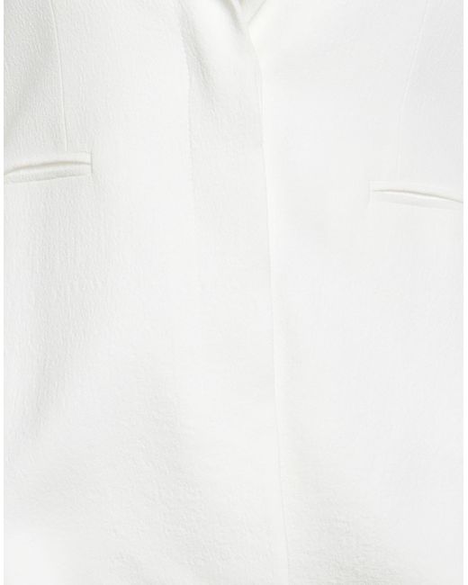 Patrizia Pepe White Blazer Viscose, Elastane