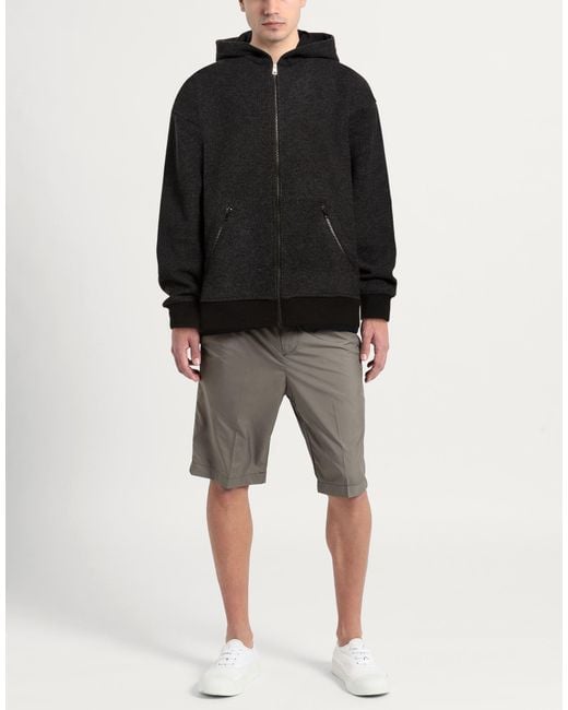 Daniele Alessandrini Black Charcoal Jacket Polyester, Polyamide for men