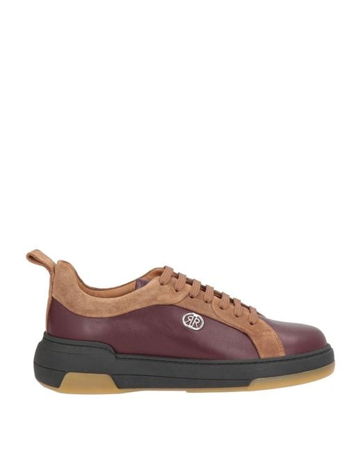 Cerruti 1881 Brown Camel Sneakers Cow Leather