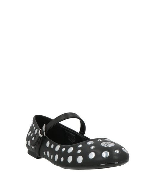 Karl Lagerfeld Black Ballet Flats