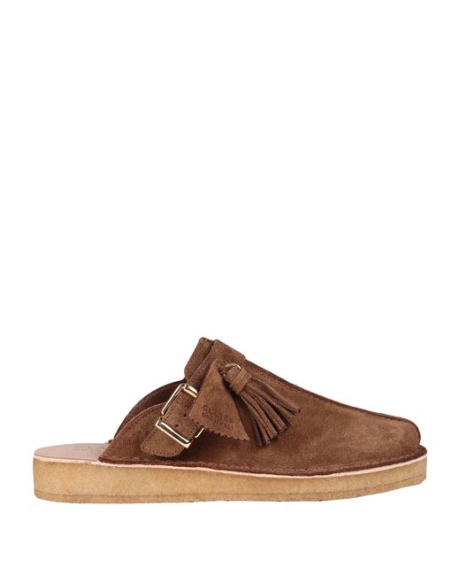 Clarks Brown Mules & Clogs