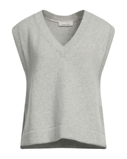 Liviana Conti Gray Sweater