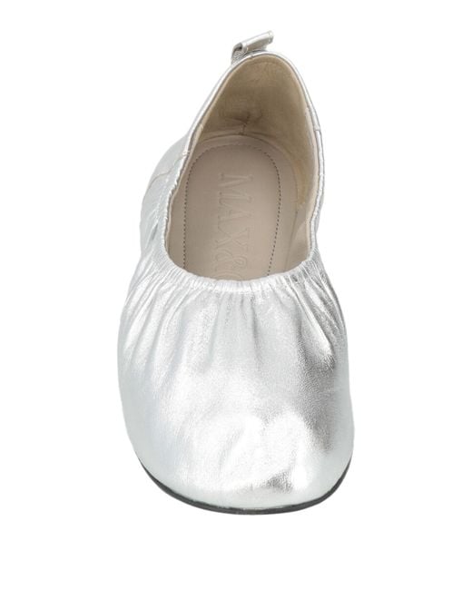 MAX&Co. White Ballet Flats