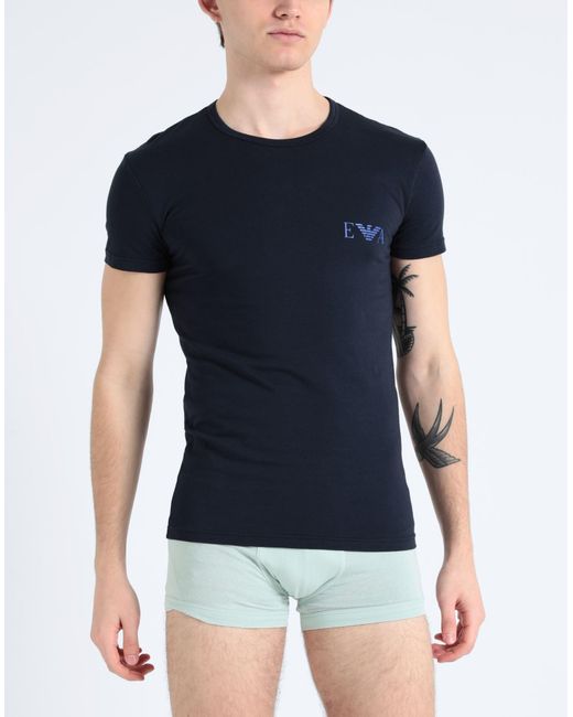 Emporio Armani Blue Undershirt for men