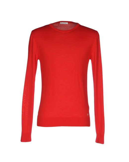 Versace Wool Jumper in Red for Men - Lyst