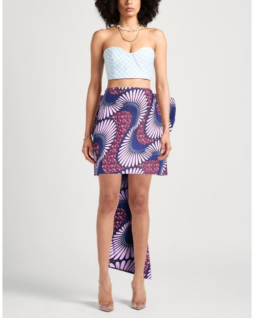 JAY GRY Purple Mini Skirts