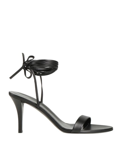 The Row Black Sandals