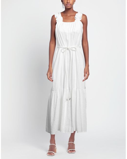 White Wise White Maxi-Kleid