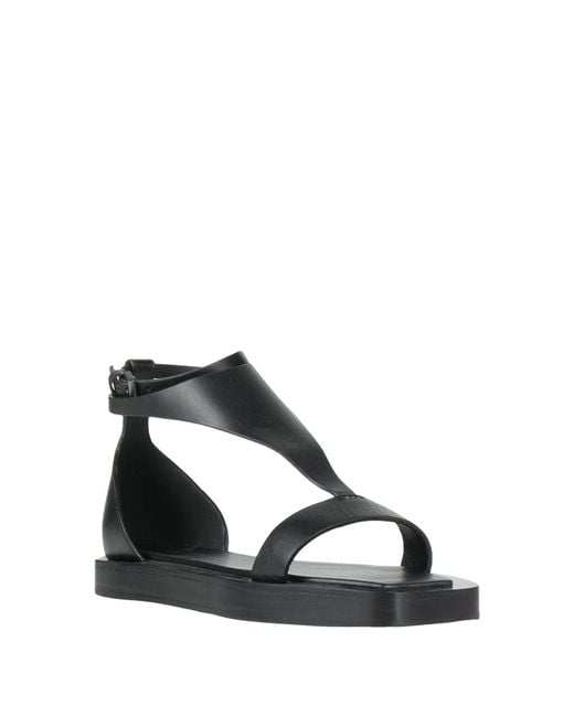 Max Mara Black Sandals Leather