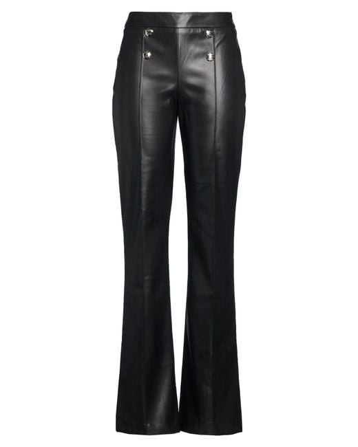 Gaelle Paris Black Pants Polyurethane