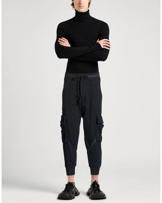 Greg Lauren Black Pants Cotton for men